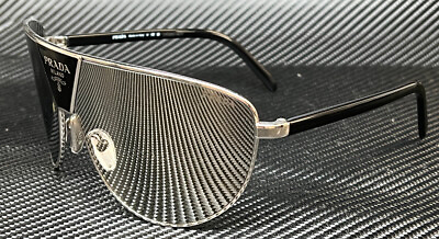 #ad PRADA PR 69ZS 1BC2B0 Silver Grey Mirror Men#x27;s 68 mm Sunglasses