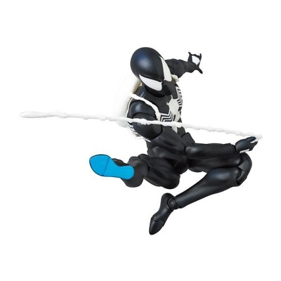 #ad Mafex 147 Marvel Spider Man Black Costume Comic 6 Inch Figure Restock May 2024