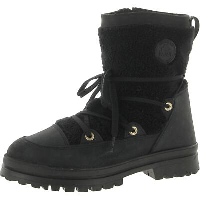 #ad Pajar Womens Black Zipper Strappy Ankle Boots Shoes 41 Medium BM BHFO 6752