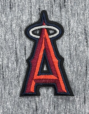 #ad LOS ANGELES ANGELS EMBROIDERED IRON ON PATCH 2.75” X 1.75” FREE SHIPPING
