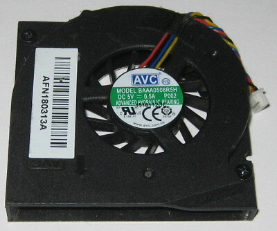 #ad AVC Ultra Thin 5V DC 55mm Laptop Blower Fan BAAA0508R5H 1.25quot; Wires 4 Pin