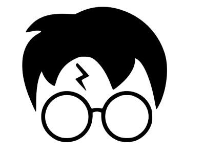 #ad Harry Potter Head Glasses Vinyl Decal Car Truck Laptop Sticker