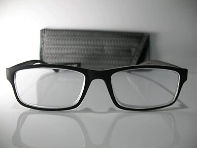 #ad Foster Grant Tyler Black Men#x27;s Rectangle Tech Reading Glasses Pick Strength