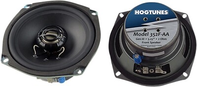 #ad Hogtunes 352F AA Gen3 5.25quot; 2 Ohm Front Speakers for Harley Touring 06 13