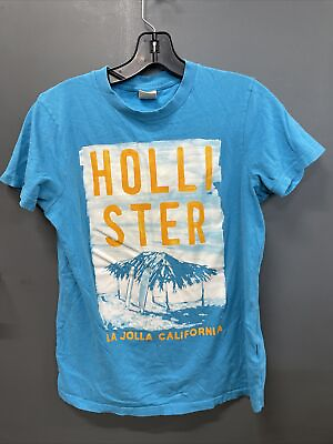 #ad Mens Blue Hollister T Shirt sz Small