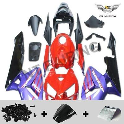 #ad MS Injection Red Black Purple Fairing Fit for HONDA 2005 2006 CBR600RR z0128