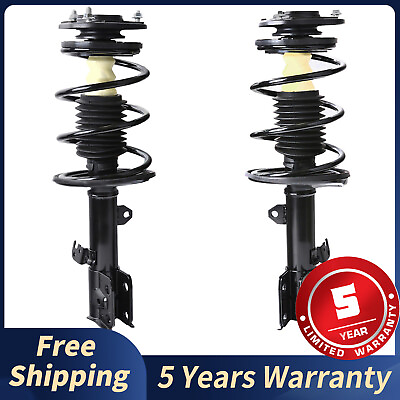 #ad Pair Front Shock Struts w Coil Spring For 2009 2013 Toyota Corolla Matrix 1.8L