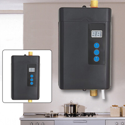 #ad Electric Hot Tankless Water Heater Shower Instant Boiler Kitchen Bathroom 110V $54.15