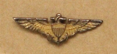 #ad Naval Aviator Wings Veteran#x27;s pin 12K 3239