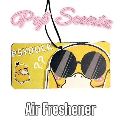 #ad Pop Scentz Pokemon Psyduck w Sunglasses Car Air Freshener