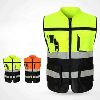 #ad 2024 NEW Reflective vest reflective vest outdoor traffic and cycling suit