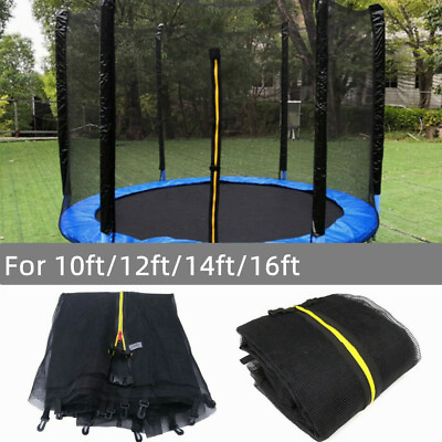#ad Trampoline Safety Net Enclosure Netting Replacement Fits 10 12 14 16 Ft Frames