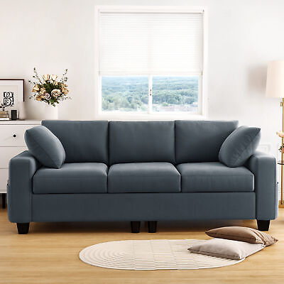 #ad 80quot; Upholstered Comfy Sofa 3 Seater Modern Couch Love Seat Settee Room Apartment