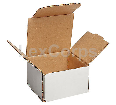 #ad White Corrugated Mailers MANY SIZES 50 100 200 Shipping Boxes