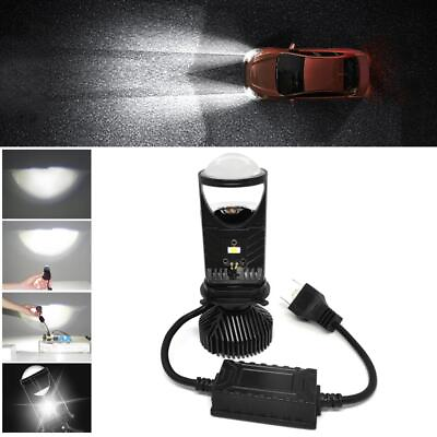 #ad H4 8000LM Lens LED Lamp Bi LED Mini Projector Lenses Auto Car Headlight Bulbs