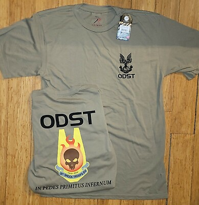 #ad Halo 3 ODST fan made ROTHCO AR 670 1 Coyote Brown U.S. Army compliant T Shirt