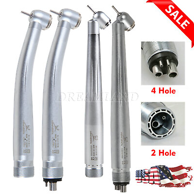 #ad New Dental Surgical High Speed Air Turbine Handpiece 45 Degree 4Hole