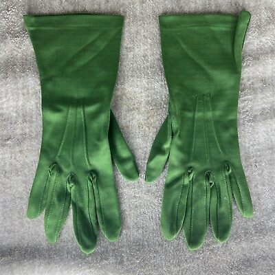 #ad Soft Women#x27;s Green Mid Length Lightweight Comfortable Classic Finger Gloves