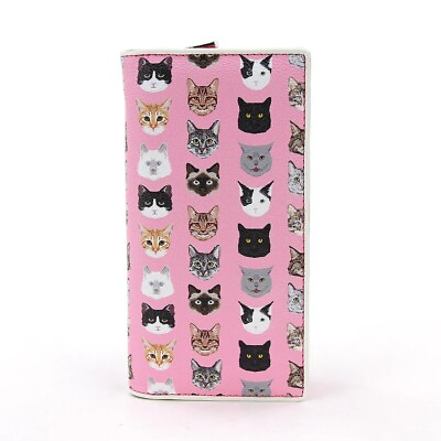 #ad Cat Faces In Pink Wallet