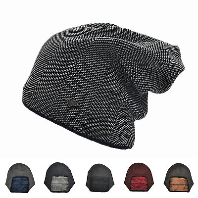 #ad Men Cap Brimless Skin friendly Breathable Knitting Hat Stretchy