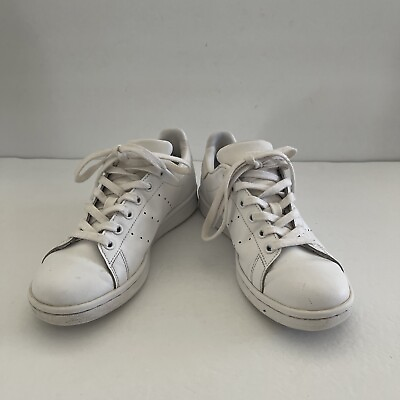 #ad adidas Originals Stan Smith Triple White Men Leather Shoes Size 5 S75104