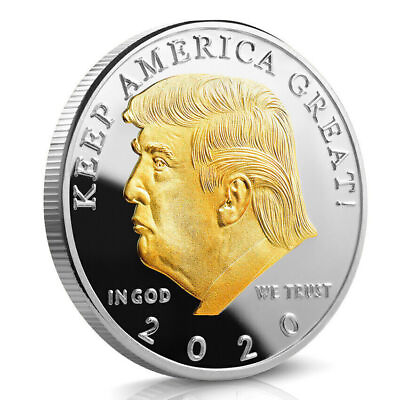 #ad 2020 Coin Donald Trump US Challenge President Keep Americe Great EAGLE Gift