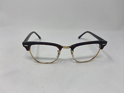 #ad RAY BAN ITALY CLUBMASTER RB 3016 W0366 49 21 140 GLOSSY TORTOISE GOLD HU82