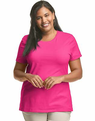 #ad Just My Size T Shirt Cotton Jersey Short Sleeve Crewneck Women#x27;s Tee Plus Size