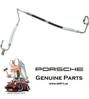 #ad PORSCHE Power Steering Pressure Hose To Rack Genuine For Porsche Cayenne 4.8L V8