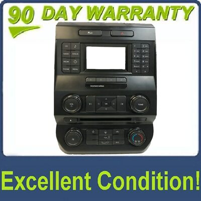 #ad 15 17 Ford F150 OEM Radio Control Climate Control Bezel ONLY w o rear defrost