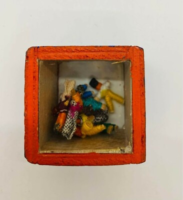 #ad Vintage Box Guatemalan Worry Trouble Dream Dolls Mayan People Legend Miniature $14.50