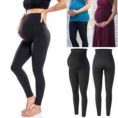 #ad Pantalones de yoga suaves hasta el tobillo de maternidad para mujeres embarazada