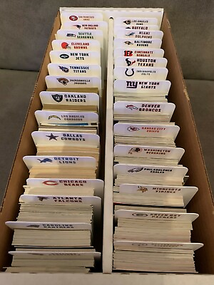 #ad 32 TALL Sports Card Dividers With 32 FREE Customized NFL Logo Labels