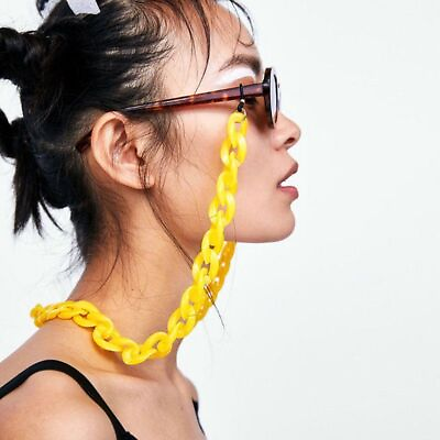 #ad Fashion Acrylic Reading Glasses Strap Multicolor Cord Holder Chain Straps 1pc