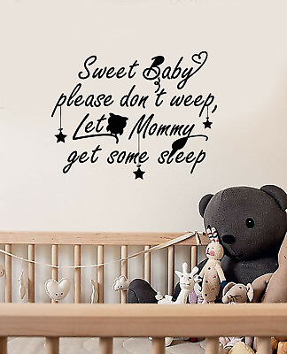 #ad Vinyl Wall Decal Baby Room Quote Nursery Decoration Idea Stickers ig5575