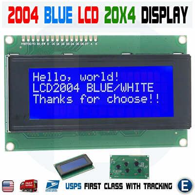 #ad LCD 2004 Blue 20x4 LCD2004 Character Module Display Screen For Arduino HD44780