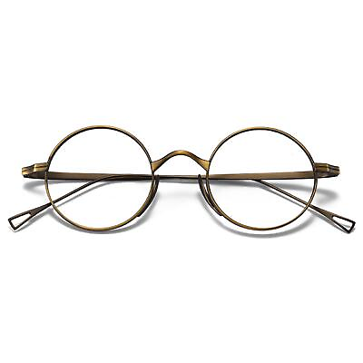 #ad Unisex Classic Titanium Retro 45mm Spectacle Glasses Round Eyeglass Frames n