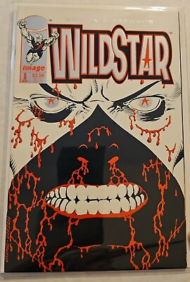 #ad Image Comics Wildstar #1 Embossed Gold Foil Variant Cover 1993 Image NM