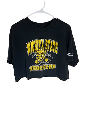 #ad Wichita State Shockers Men#x27;s T Shirt Half Shirt Oakley Large Single Stitch