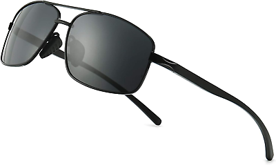 #ad SUNGAIT Ultra Lightweight Rectangular Polarized Sunglasses UV400 Protection