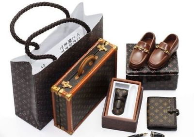 #ad Re ment Miniature Department Store Shopping 5 F Mens Gentlemen Wallet Shoes Set