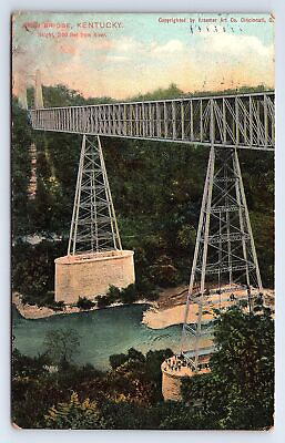 #ad Postcard High Bridge Kentucky Kraemer Art Co. Cincinnati Ohio
