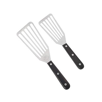 #ad Fish Spatula 2 Pack Stainless Steel Metal Spatula Slotted Spatulas for Cook...