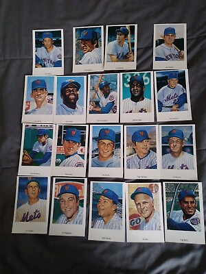 #ad 1969 NY Mets Postcard lot of 19 Berra McGraw Agee Charles Ryan Seaver Hodges