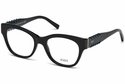 #ad Tod#x27;s Designer Blue Light Block Reading Glasses TO5174 001 Black 51mm 20 Powers