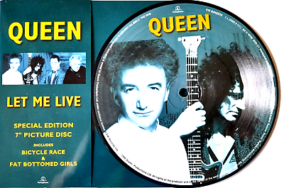 #ad MINT Queen Let Me Live Original 1996 Picture Disc 7quot; Single 45 Vinyl