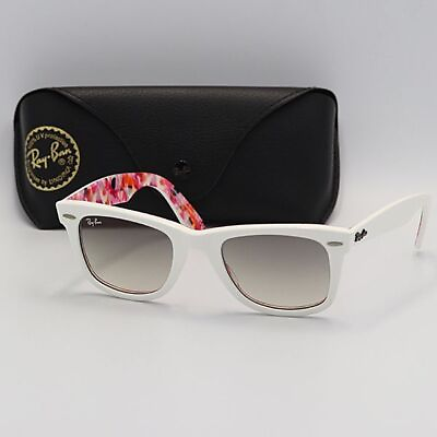 #ad Ray Ban Sunglasses Special Series RB2140 50 22 White Used w Case