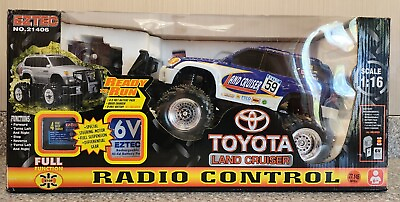 #ad Eztec Radio Control Toyota Land Cruiser 1:16 21406 2001 Scientific Toys Sealed