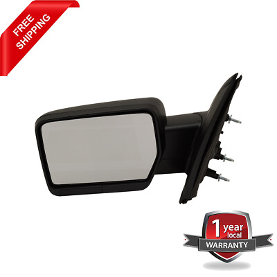 #ad Manual Mirror Textured Black Driver Side For 2009 2010 Ford F 150