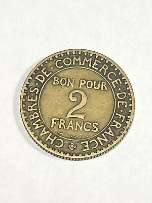 #ad Mint France 2 Francs Chambre De Commerce 1920 9 37 5